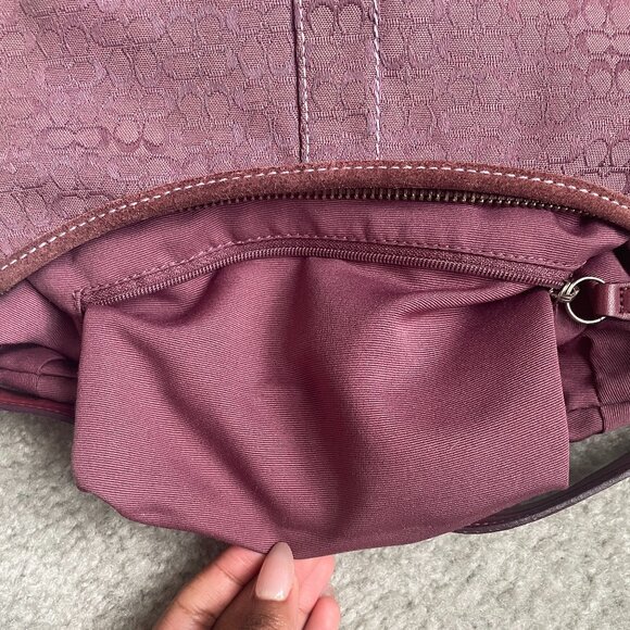 RARE Vintage Coach Plum/Pink Soho Hobo Mini Shoulder Bag 2154 - Picture 15 of 16
